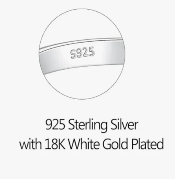 Moissanite 925 Sterling Silver Sparkle Women's Ring - Picture 3 of 3